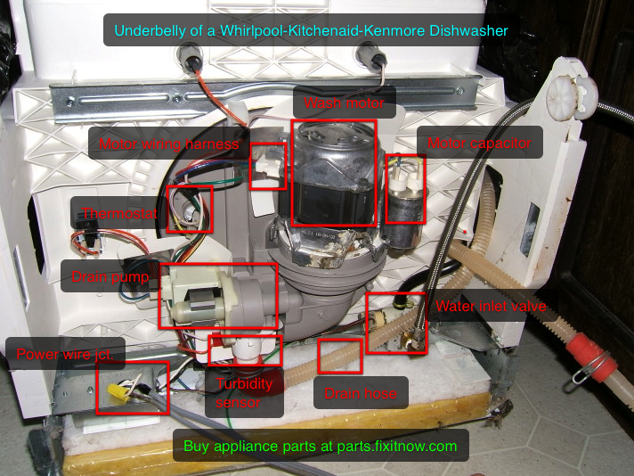 Kitchenaid dishwasher 2024 leaking underneath