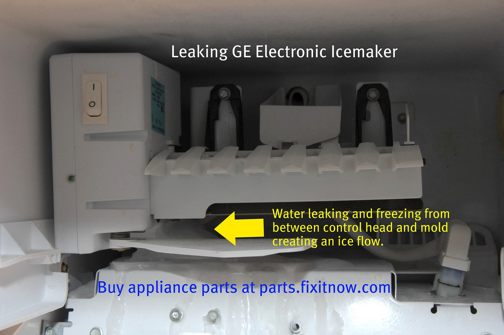 Leaking GE Icemaker - Icemaker Repair - Gallery - The Samurai Appliance ...