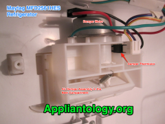 Damper Assembly in a Maytag MFD2561HES Refrigerator