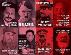 Valentines Cards from Famous Communists and Mass Murders (but I repeat myself)