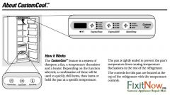 GE Profile Arctica Refrigerator CustomCool Feature