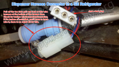 Dispenser Harness Connector In A GE Refrigerator