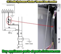 GE Hydrowave Washer Thermal Fuse Location