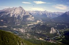 View of Banff from the Tram Platform