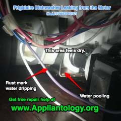Frigidaire Dishwasher Leaking from the Motor