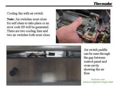 Thermador oven E9 error code / no self-clean complaint