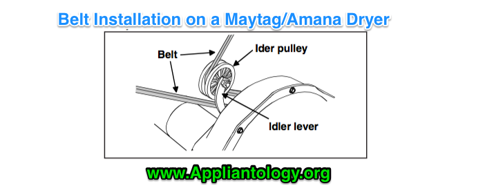Belt Installation On A Maytag Amana Dryer The Appliantology Gallery