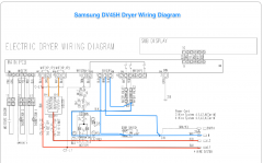 Samsung DV42H Dryer Wiring Diagram