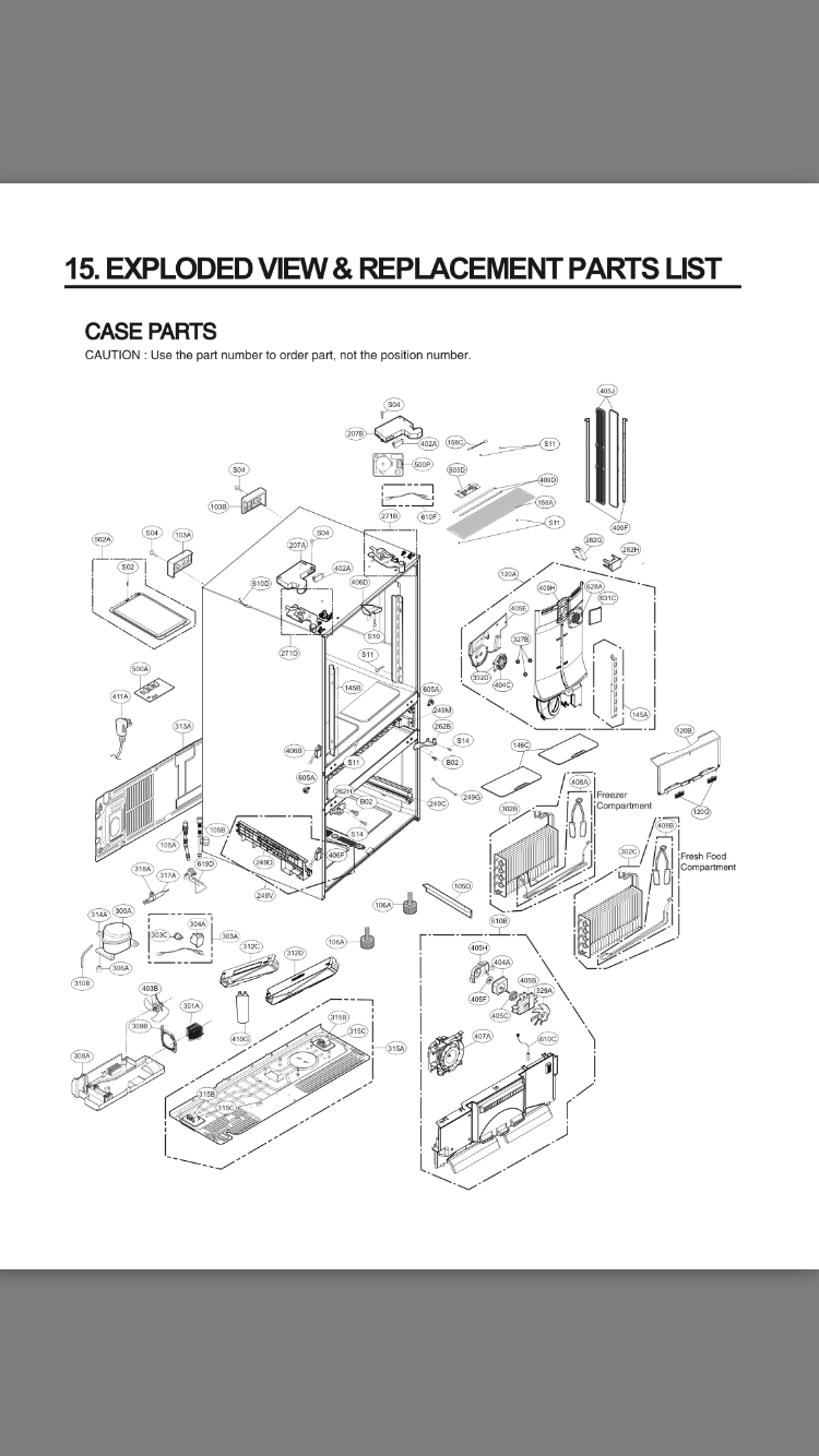 lg refrigerator parts manual