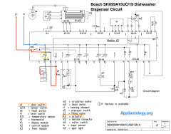 Bosch SHX99A15UC19 Dishwasher Dispenser Circuit