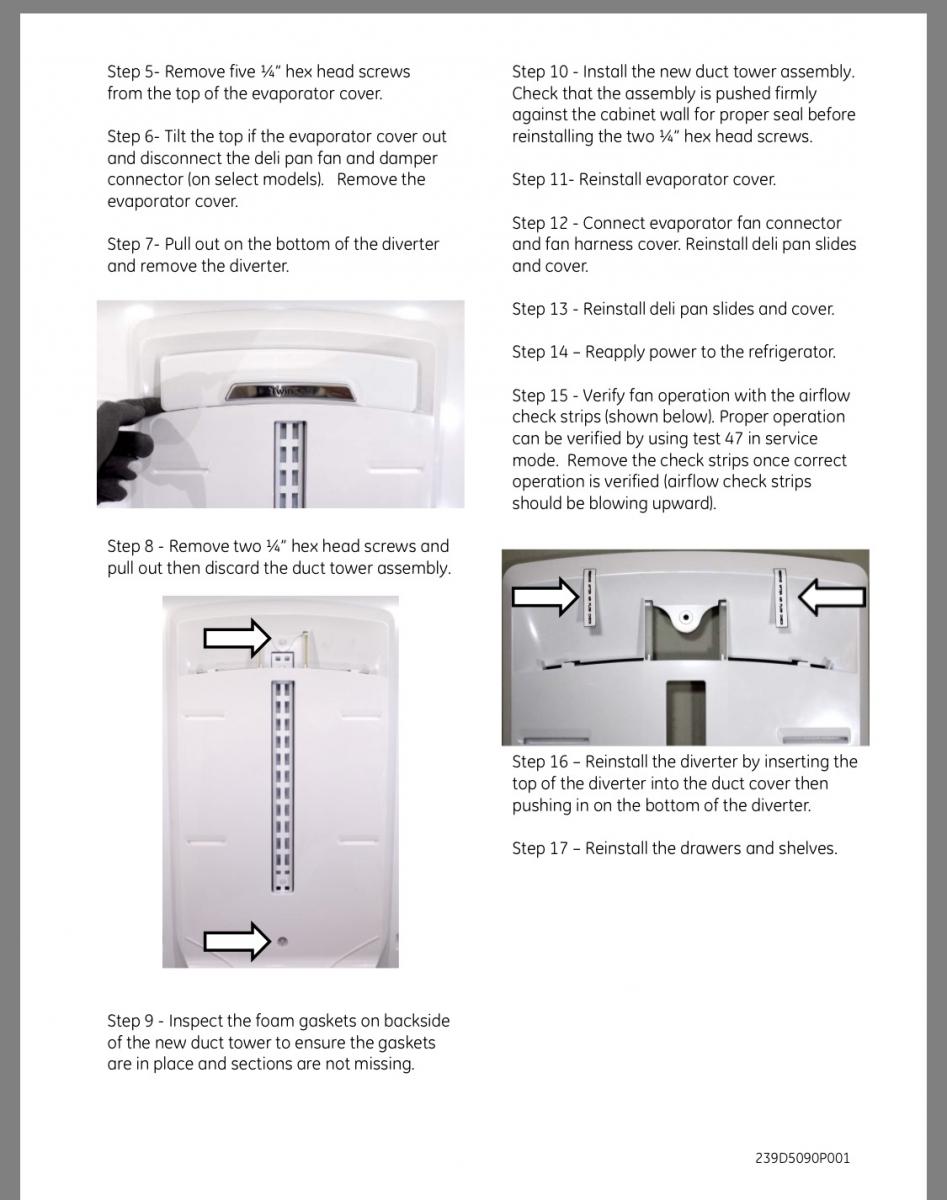 WR49X26666 Part Install Instructions Page 1