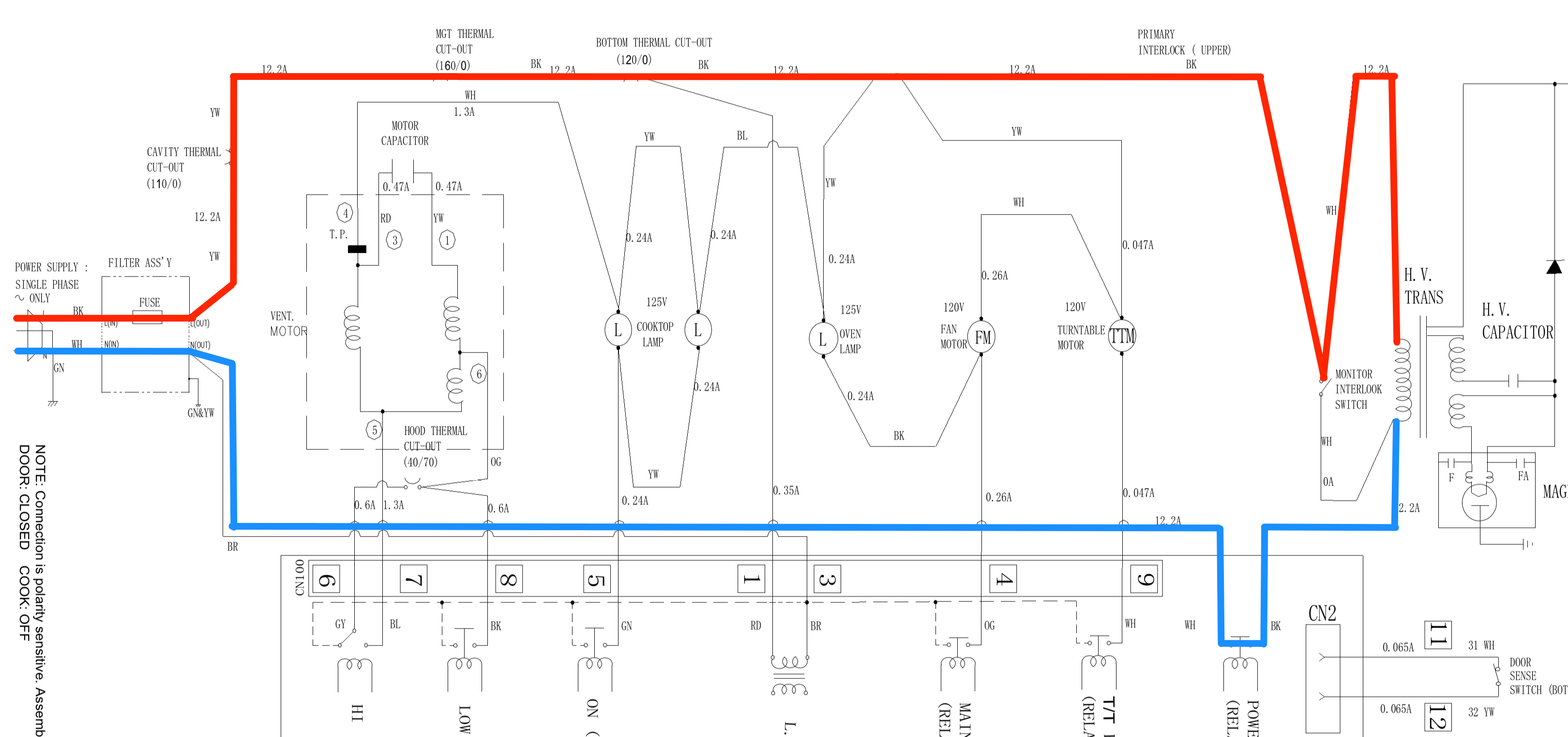 How does the Monitor Switch in a Microwave Work?