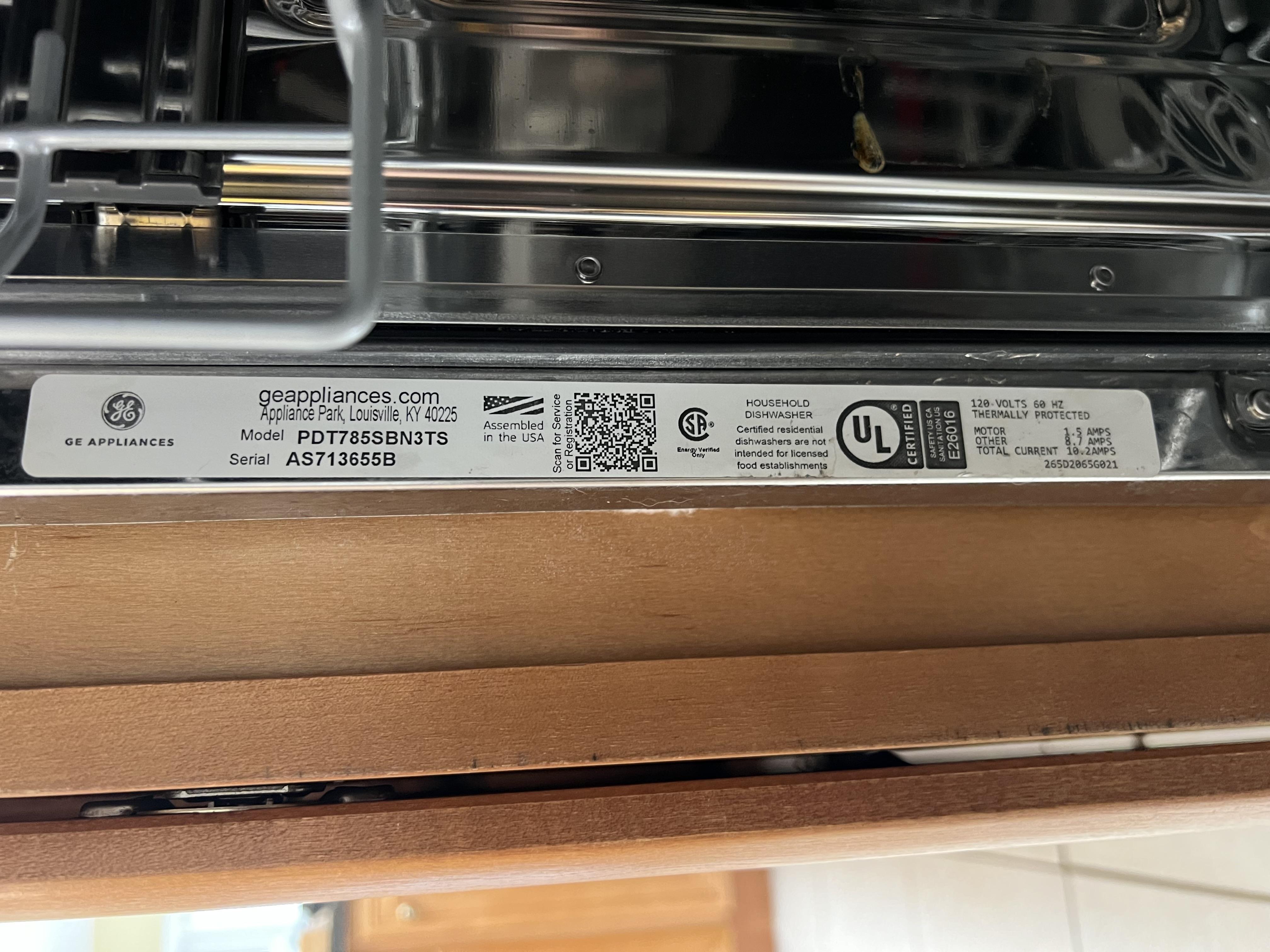 GE Appliances Model and Serial Number Locator - Dishwashers