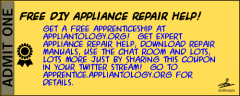 Earn a Free Apprenticeship here at Appliantology by Sharing this Coupon in your Twitter Stream!