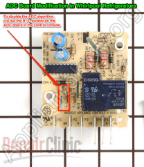 Adaptive Defrost Control (ADC) Board Modification In Some Models Of Whirlpool built Refrigerators