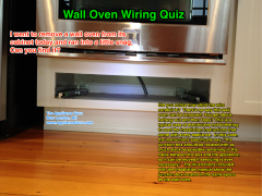 Wall Oven Wiring Fail