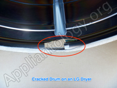 Cracked Drum On LG Dryer