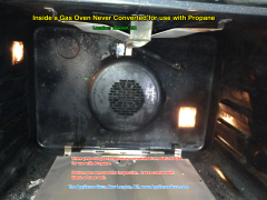 Inside A Gas Oven Never Converted For Use with Propane